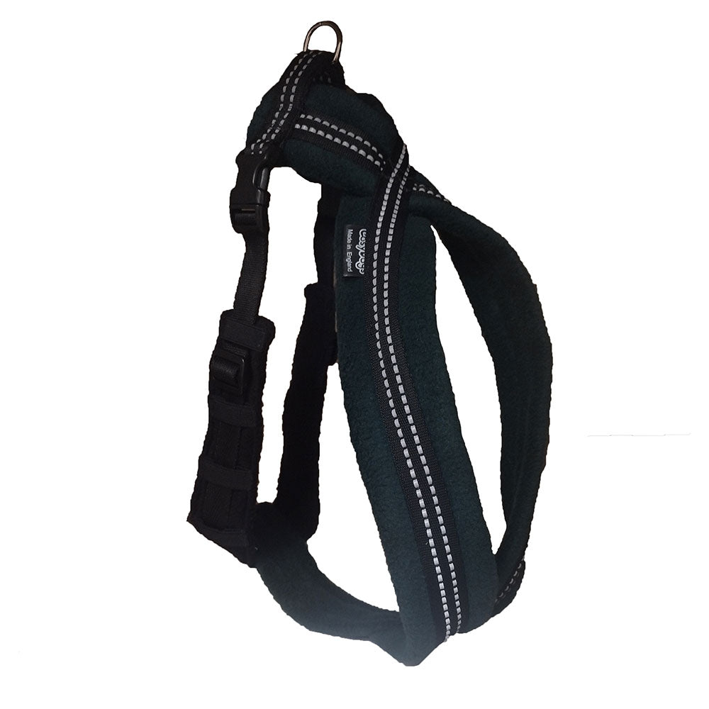 High Visibility Fleece Dog Harness For Medium Size Dogs: Front Chest Ring Available