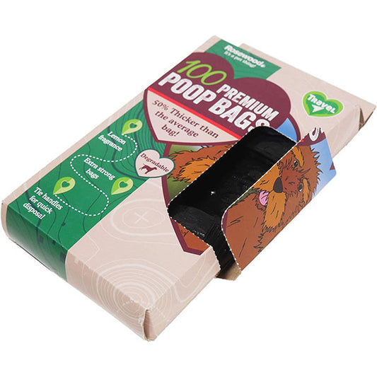 Rosewood 100 Premium Doggy Poop Bag With Handle