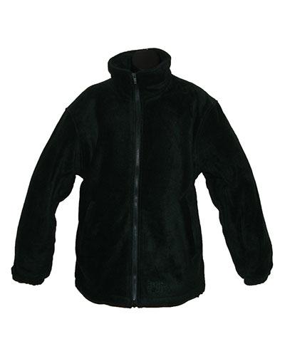 Bronte Unisex Double Fleece Jacket In Bottle Green