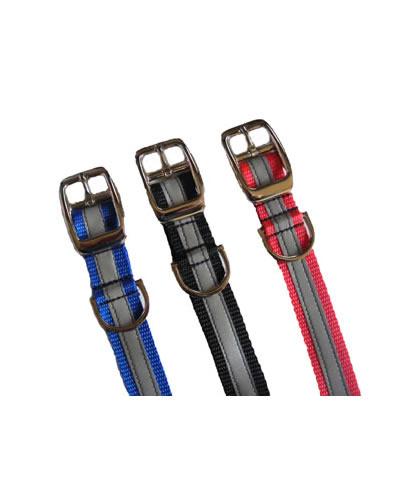 High Visibility Reflective Nylon Dog Collar