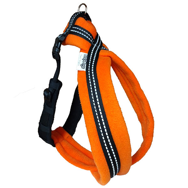 High Visibility Fleece Dog Harness For Small Size Dogs: Front Chest Ring Available