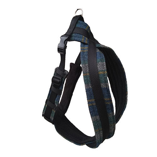 Luxury Fleece Lined Tweed Dog Harness