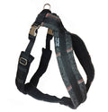 Luxury Fleece Lined Tweed Dog Harness : With Chrome Buckle And Slider