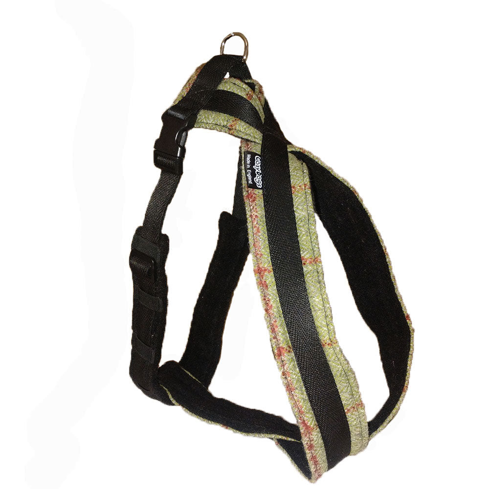 Luxury Fleece Lined Tweed Dog Harness
