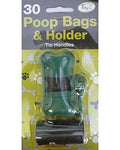 30 Poop Bags With Holder/Dispenser