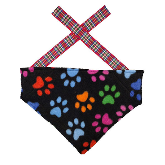 Reversible Printed Fleece Bandana's