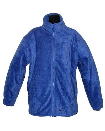 Bronte Unisex Double Fleece Jacket In Denim Blue
