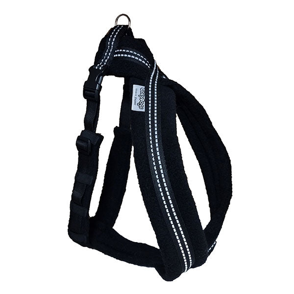 High Visibility Fleece Dog Harness For Medium Size Dogs: Front Chest Ring Available