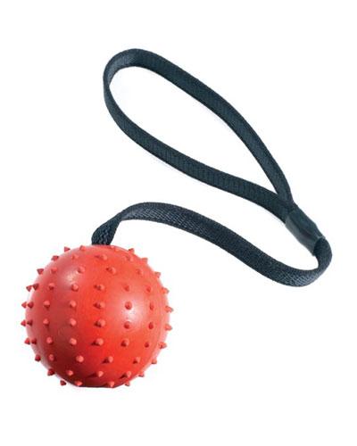 Rubber Pimple Ball With Rope 50mm
