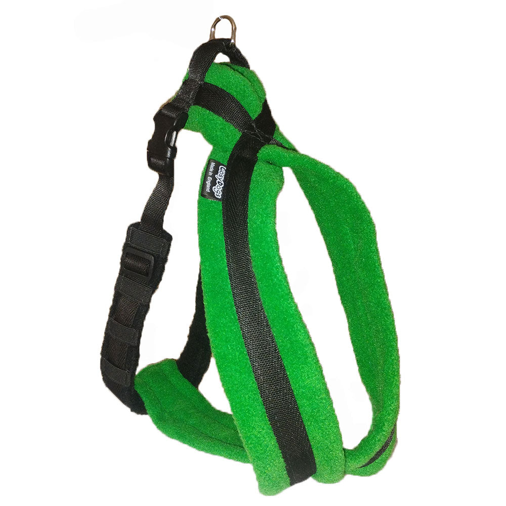 Fleece Dog Harness Emerald Green